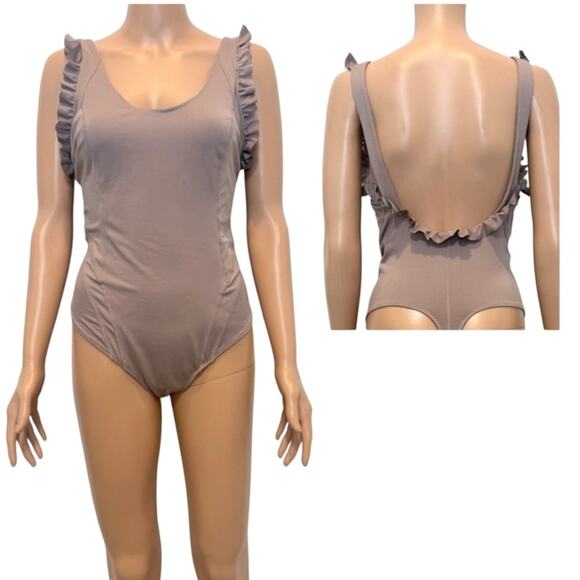 Free People FP Movement medium Love Me Bodysuit Moonlight Mauve BC 2848 - Picture 1 of 10